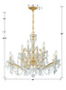 Maria Theresa 12 Light Gold Chandelier (4479-GD-CL-I)