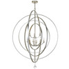 Luna 9 Light Antique Silver Chandelier (587-SA)