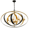 Crystorama Luna 8 Light Oval Chandelier (588-EB-GA)