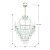 Crystorama Lucille 6 Light Chandelier (LUC-A9066-SA)