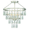 Lucille 3 Light Antique Silver Flush Mount (LUC-A9063-SA)