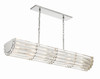 Libby Langdon 6 Light Polished Nickel Linear Chandelier (ELL-B3007-PN)