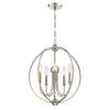 Crystorama Sylvan 5 Light Chandelier (2247-PN_NOSHADE)
