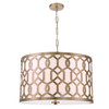 Libby Langdon 5 Light Aged Brass Chandelier (2266-AG)
