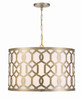 Libby Langdon 5 Light Aged Brass Chandelier (2266-AG)