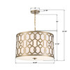 Libby Langdon 5 Light Aged Brass Chandelier (2266-AG)