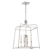 Libby Langdon 4 Light Polished Nickel Chandelier (2244-PN_NOSHADE)