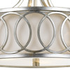 Crystorama Graham 3 Light Semi Flush (285-SA)