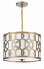 Libby Langdon 3 Light Aged Brass Chandelier (2265-AG)