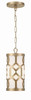 Libby Langdon 1 Light Aged Brass Pendant (2260-AG)