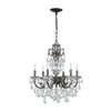 Legacy 6 Light Bronze Chandelier (5196-EB-CL-SAQ)