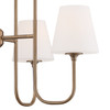 Keenan 8 Light Vibrant Gold Chandelier (KEE-A3008-VG)