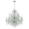 Imperial 12 Light Polished Chrome Chandelier (3228-CH-CL-MWP)