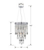 Hudson 6 Light Chrome Chandelier (HUD-A2216-CH)