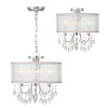 Hampton 3 Light Chrome Drum Shade Chandelier (5623-CH)