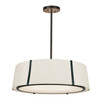 Fulton 6 Light Black Chandelier (FUL-907-BK)