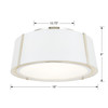 Crystorama Fulton 3 Light Semi Flush (FUL-905-PN)