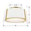 Fulton 3 Light Gold Flush Mount (FUL-905-GA)