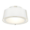Fulton 2 Light Polished Nickel Flush Mount (FUL-903-PN)