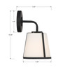 Fulton 1 Light Black Sconce (FUL-911-BK)