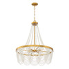 Crystorama Fiona 4 Light Chandelier (FIO-A9104-GA-WH)