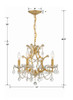 Filmore 4 Light Antique Gold Mini-Chandelier (4454-GA-CL-MWP)