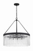 Emory 8 Light Black Forged Chandelier (EMO-5406-BF)