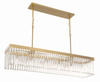 Emory 6 Light Modern Gold Linear Chandelier (EMO-5407-MG)