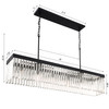 Crystorama Emory 6 Light Linear Chandelier (EMO-5407-BF)