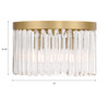 Emory 4 Light Modern Gold Flush Mount (EMO-5400-MG)
