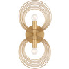Doral 2 Light Renaissance Gold Sconce (DOR-B7722-RG)