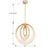 Doral 1 Light Renaissance Gold Pendant (DOR-B7711-RG)
