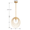 Doral 1 Light Renaissance Gold Pendant (DOR-B7701-RG)