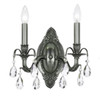 Dawson 2 Light Pewter Sconce (5562-PW-CL-SAQ)