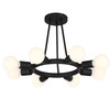 Crystorama Dakota 8 Light Semi Flush (9043-BK)