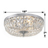 Crystorama 3 Light Clear Hand Cut Chrome Flush Mount (716-CH-CL-MWP)