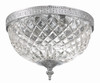 Crystorama 2 Light Polished Chrome Crystal Flush Mount (117-10-CH)