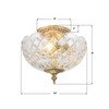 Crystorama 2 Light Flush Mount IV (67-CT-OB)