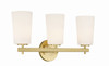 Colton 3 Light Aged Brass Sconce (COL-103-AG)