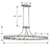 Clover 12 Light Brushed Nickel Chandelier (CLO-8897-BN)