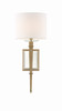 Clifton 1 Light Aged Brass Sconce (CLI-231-AG)