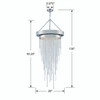 Clarksen 6 Light Polished Nickel Chandelier (CLA-A3207-PN-CL-MWP)
