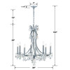 Cedar 8 Light Swarovski Polished Chrome Chandelier (5938-CH-CL-S)