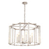 Carson 6 Light Polished Nickel Chandelier (8856-PN)