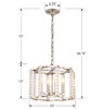 Carson 4 Light Polished Nickel Mini Chandelier (8854-PN)