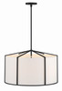 Carlyn 6 Light Black Pendant (CAR-9206-BK)