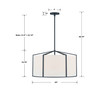 Carlyn 6 Light Black Pendant (CAR-9206-BK)