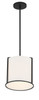 Carlyn 1 Light Black Pendant (CAR-9201-BK)