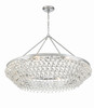 Calypso 8 Light Crystal Teardrop Polished Chrome Chandelier (278-CH)