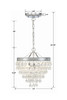Crystorama Calypso 3 Light Chandelier (130-CH)